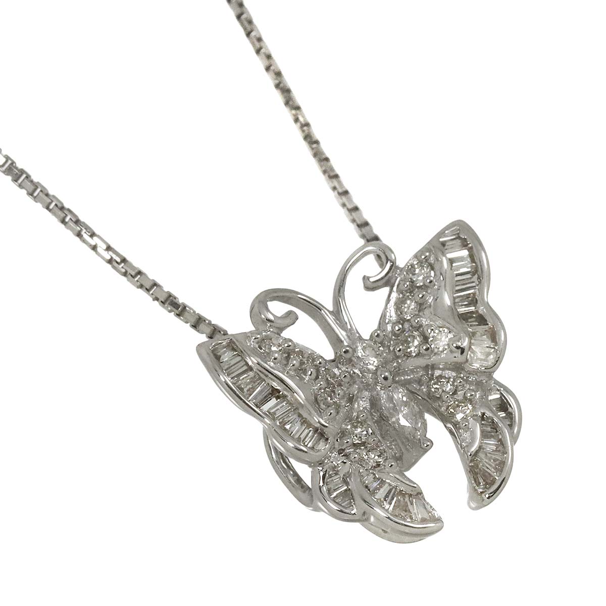 Diamond 0.27ct Necklace 18K WG White Gold 750