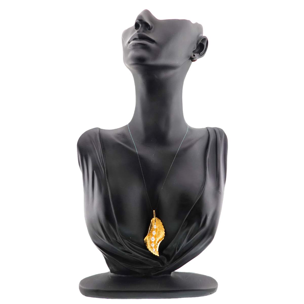 Akoya Pearl 5.3-3.6mm Diamond Pendant Top 18K YG 750
