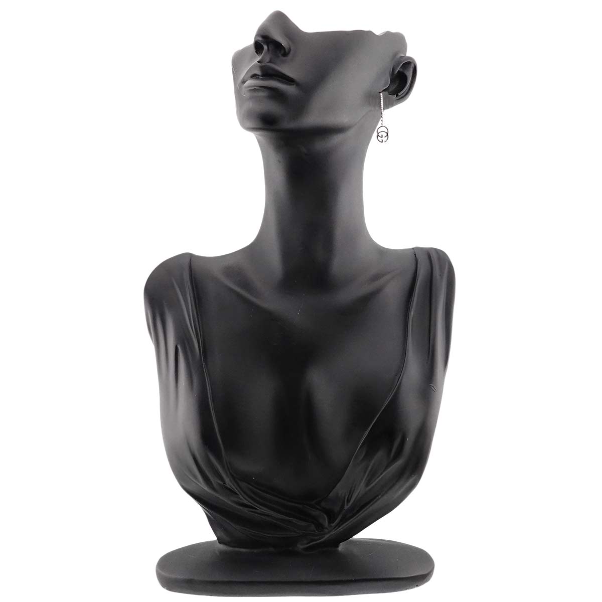 Logo Diamond Earrings Pierced 18K White Gold 750