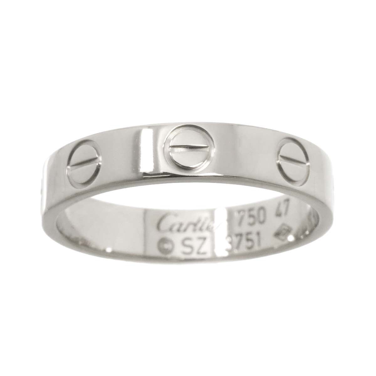 Mini Love Ring 18K White Gold 750 size47 4(US)