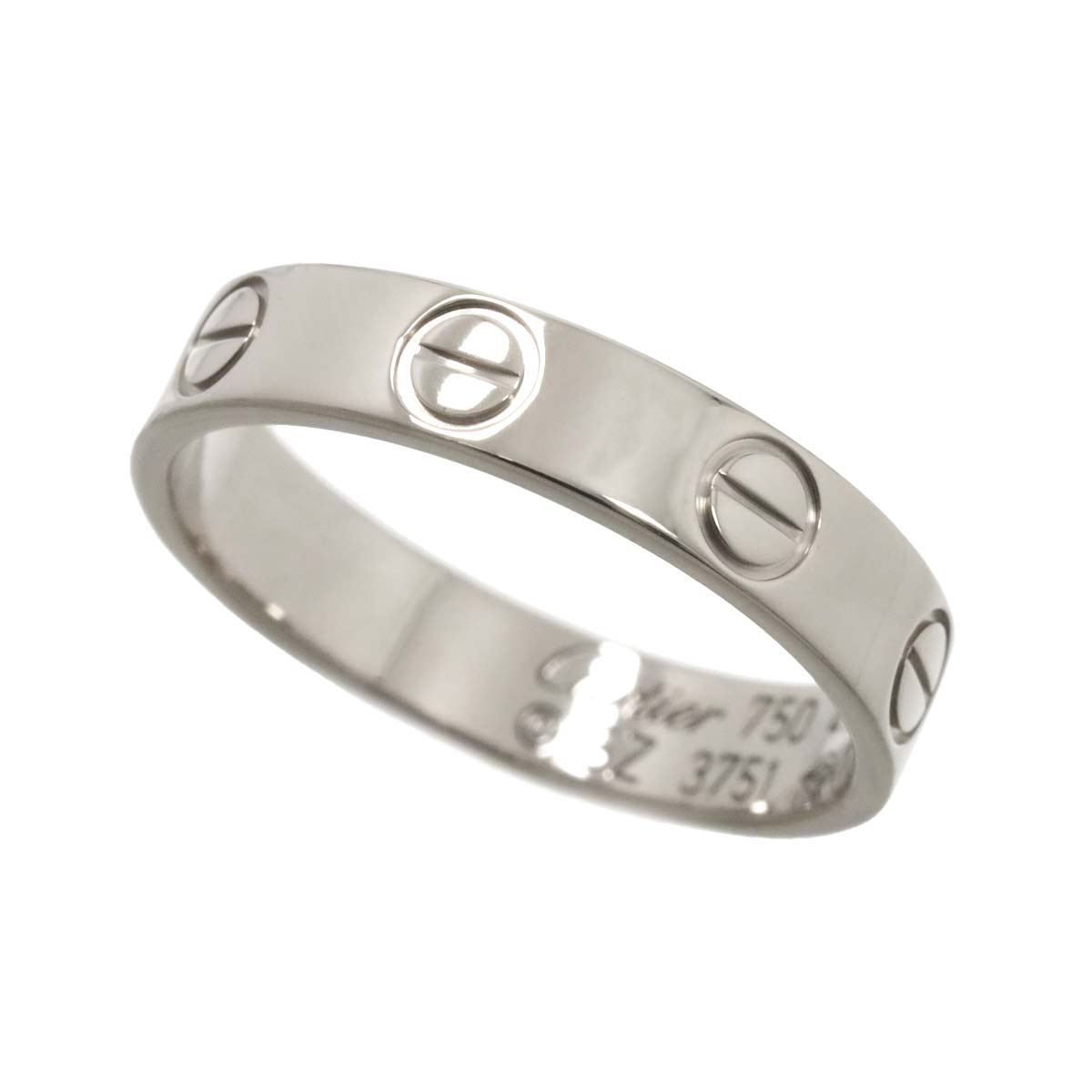 Mini Love Ring 18K White Gold 750 size47 4(US)