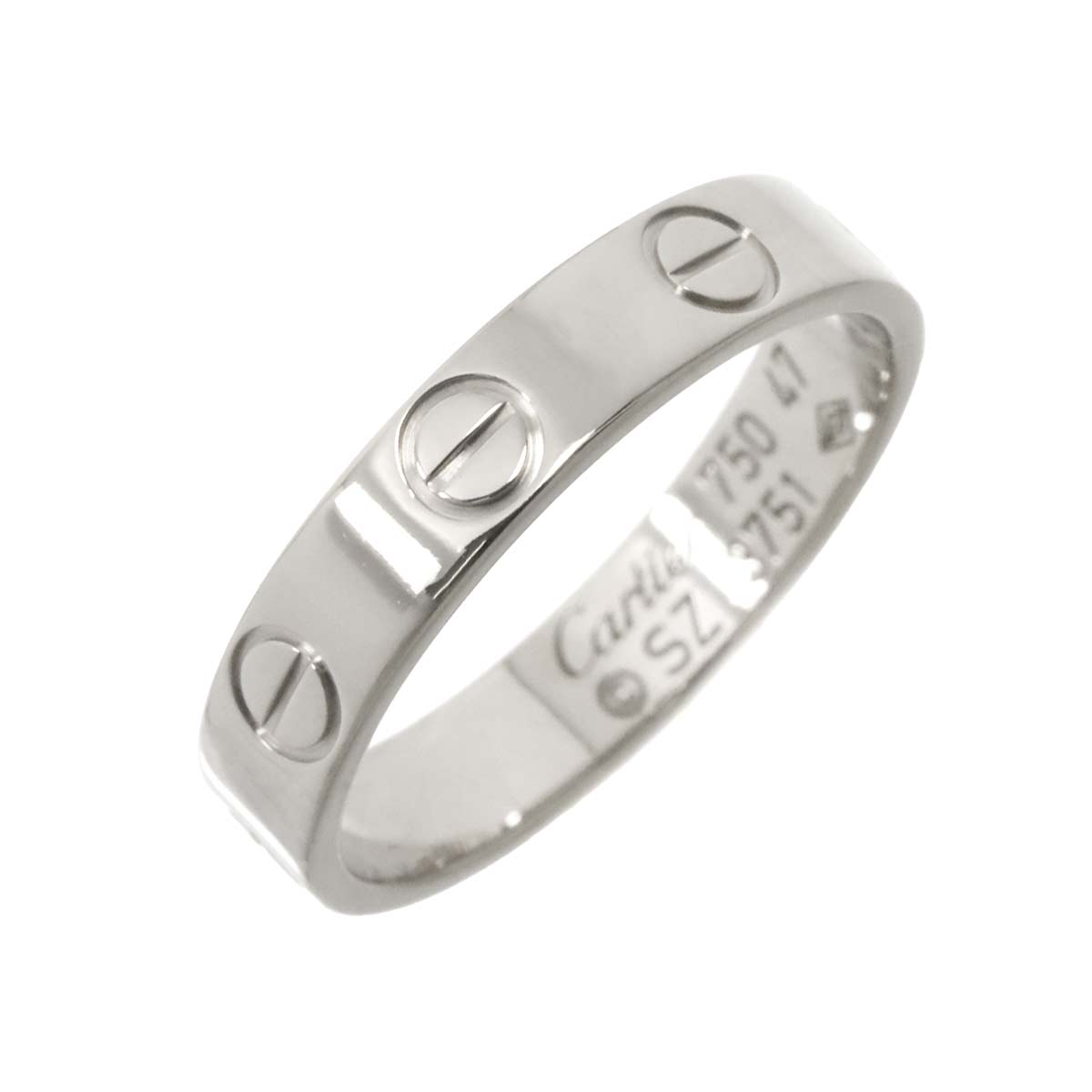 Mini Love Ring 18K White Gold 750 size47 4(US)
