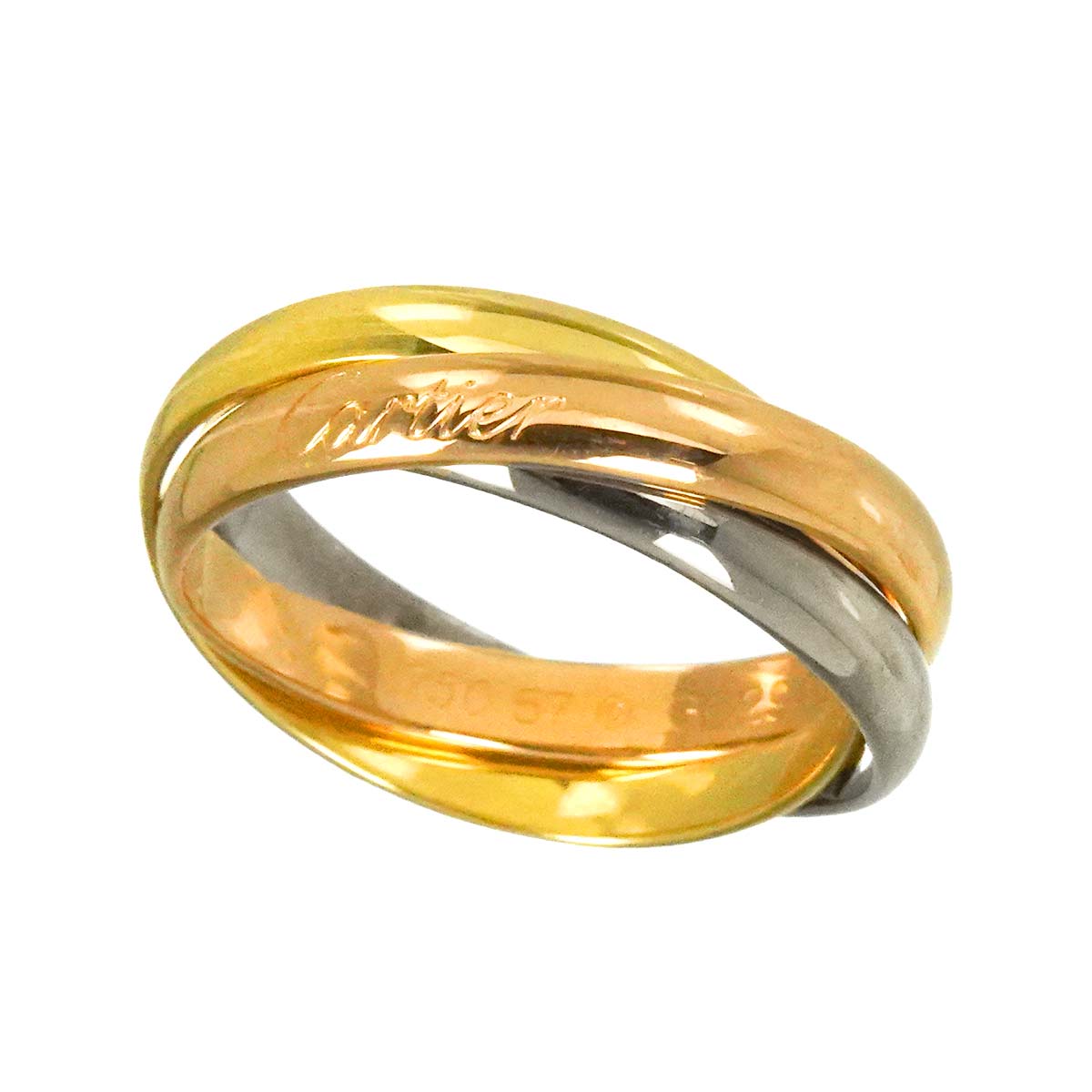 Trinity MM Ring 18K YG WG PG 18K 750 Size57 7.75-8(US)