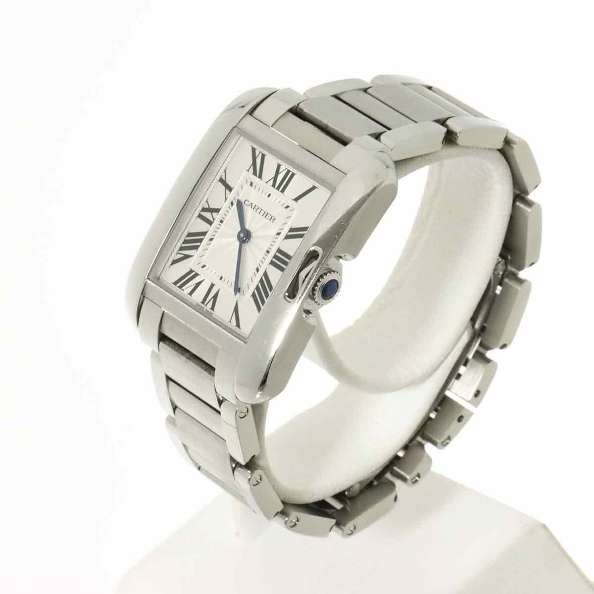 Tank Anglaise MM W5310044 Quartz Silver Dial Boys Watch