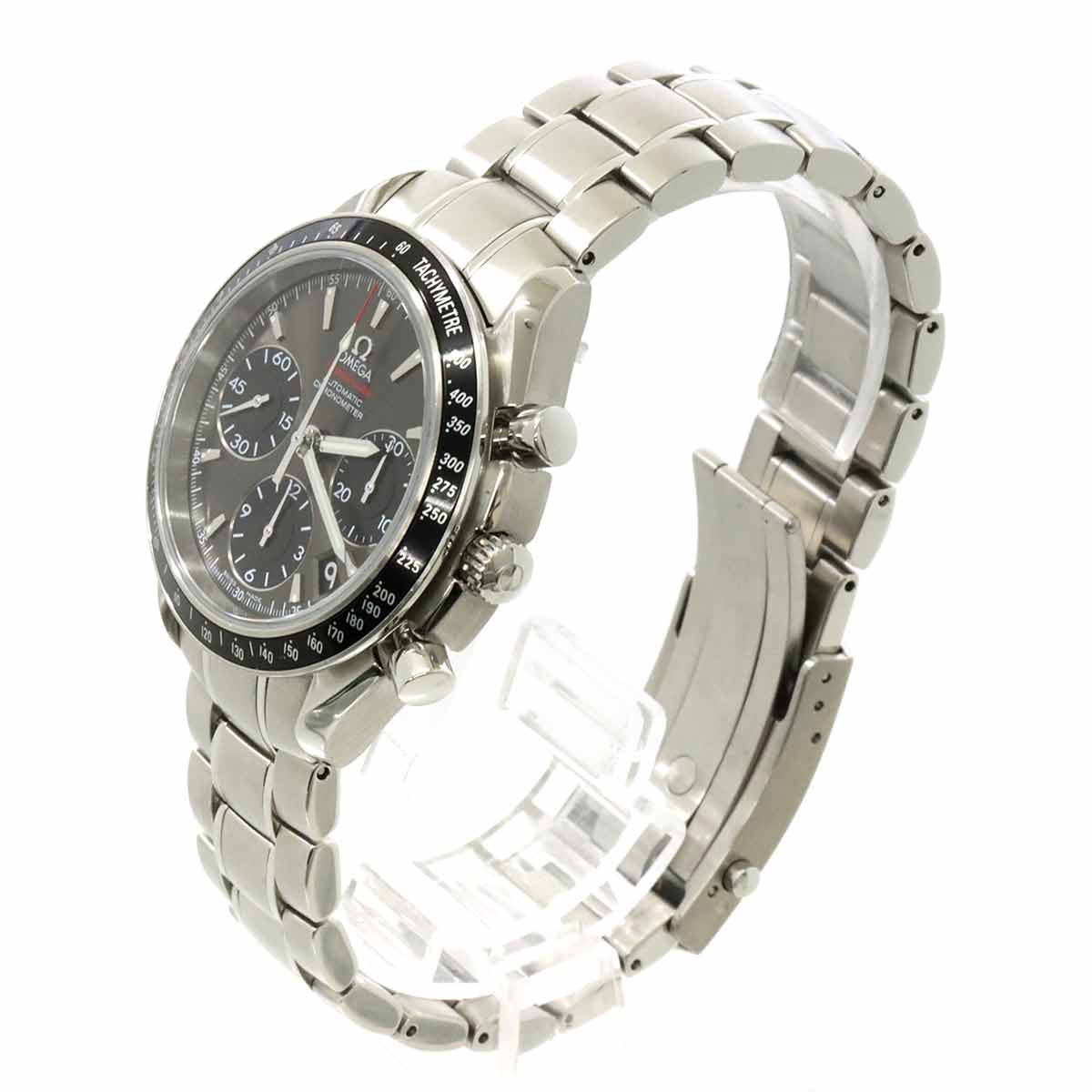 Speedmaster Date 323 30 40 40 06 001 Gray Black Dial Mens