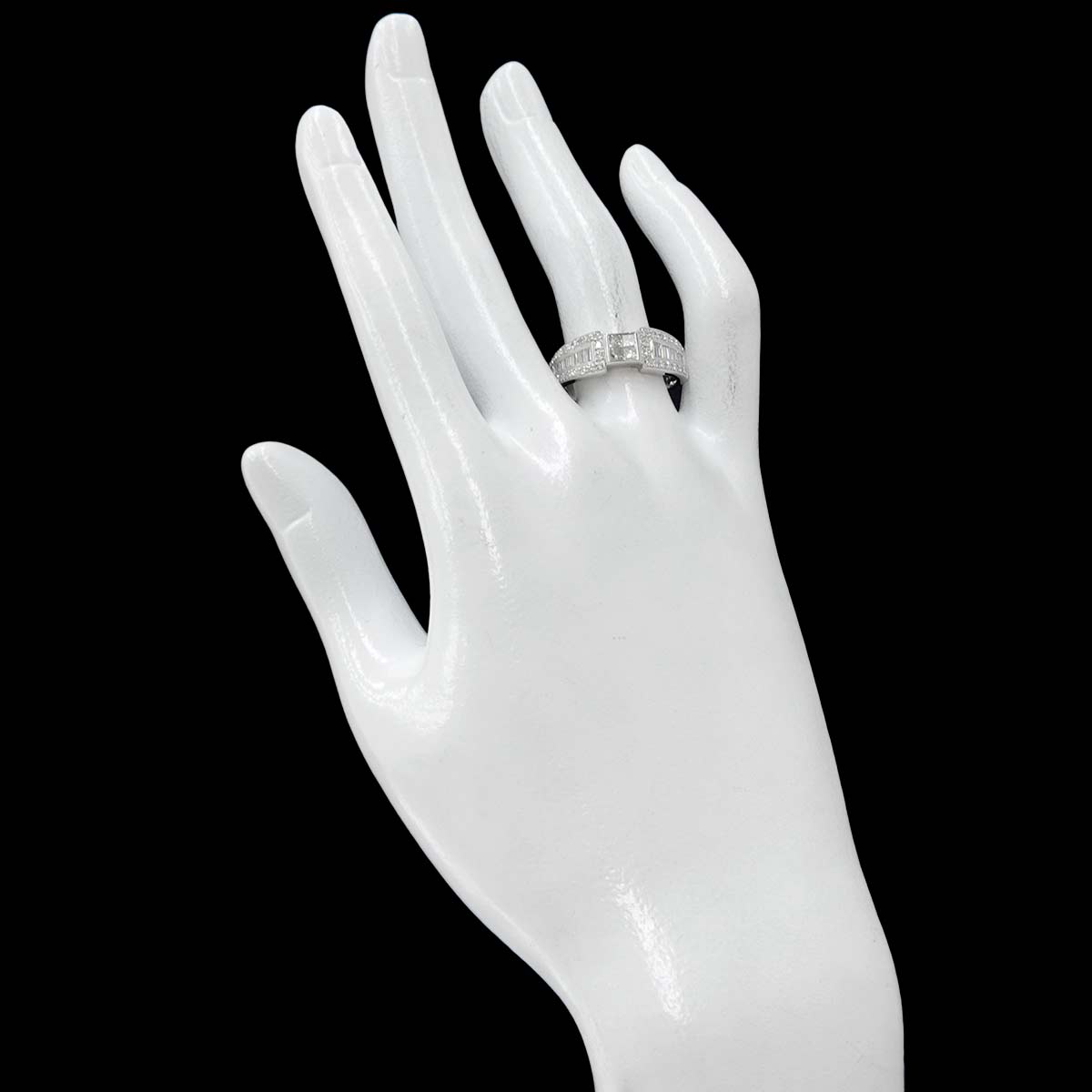 Diamond 0.82ct Ring Pt Platinum size7.75-8(US)