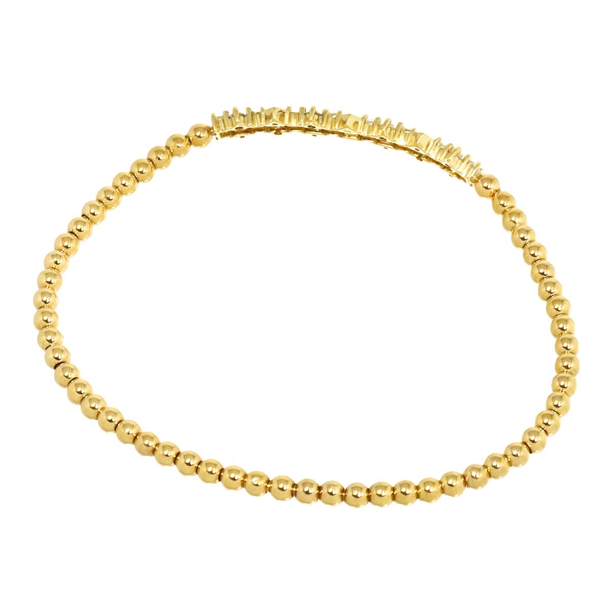 Diamond 0.47ct Bracelet 18K K18 YG Yellow Gold 750