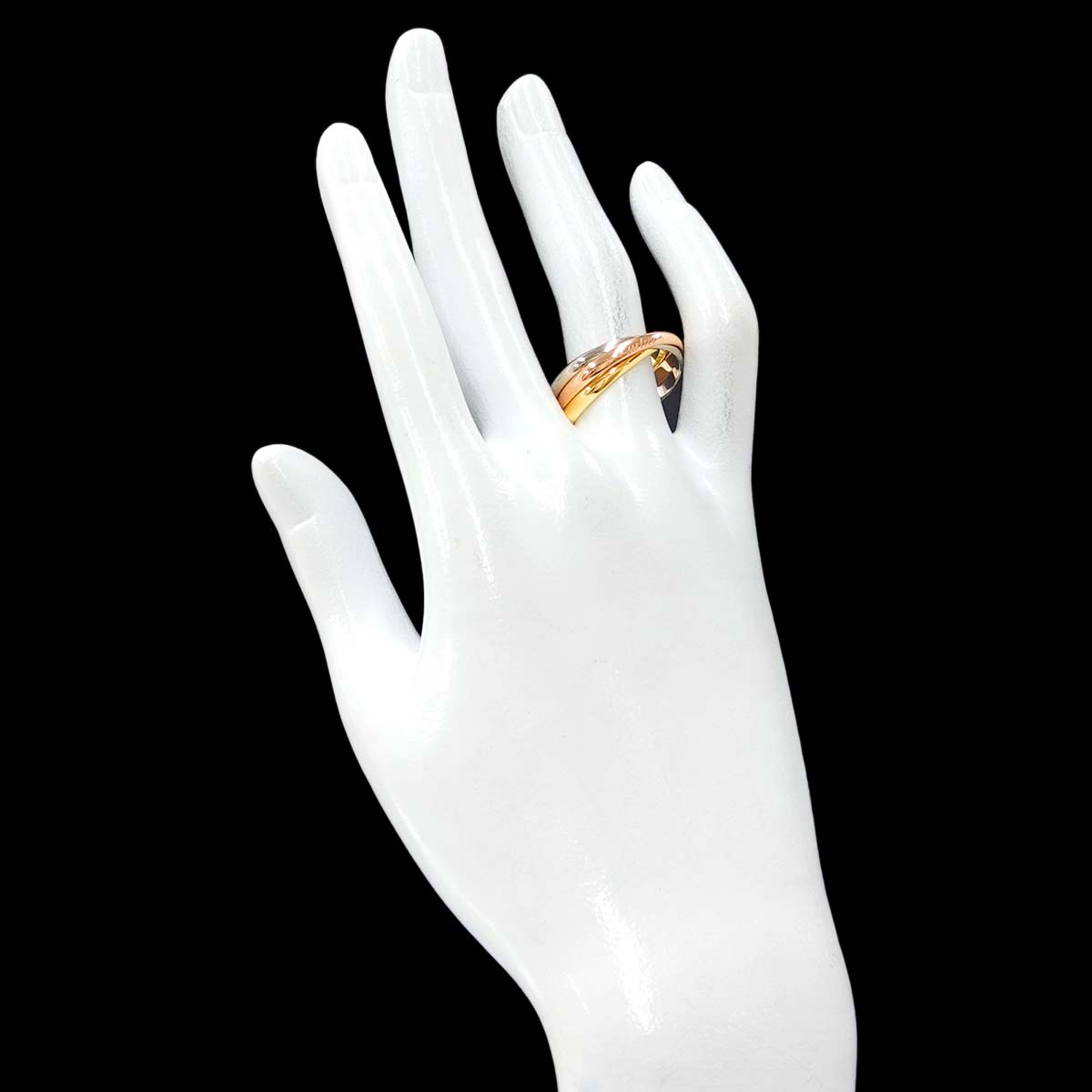 Trinity SM Ring 18K YG WG PG 750 Size65 11(US)