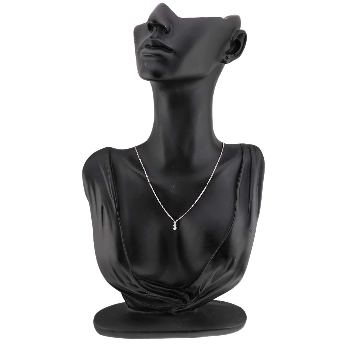Diamond 0.18ct Necklace 18K White Gold 750