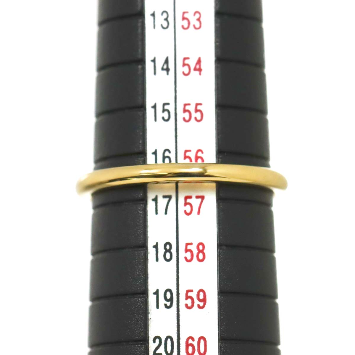 Classic Band Ring 18K Yellow Gold 750 Size7.5-7.75(US)