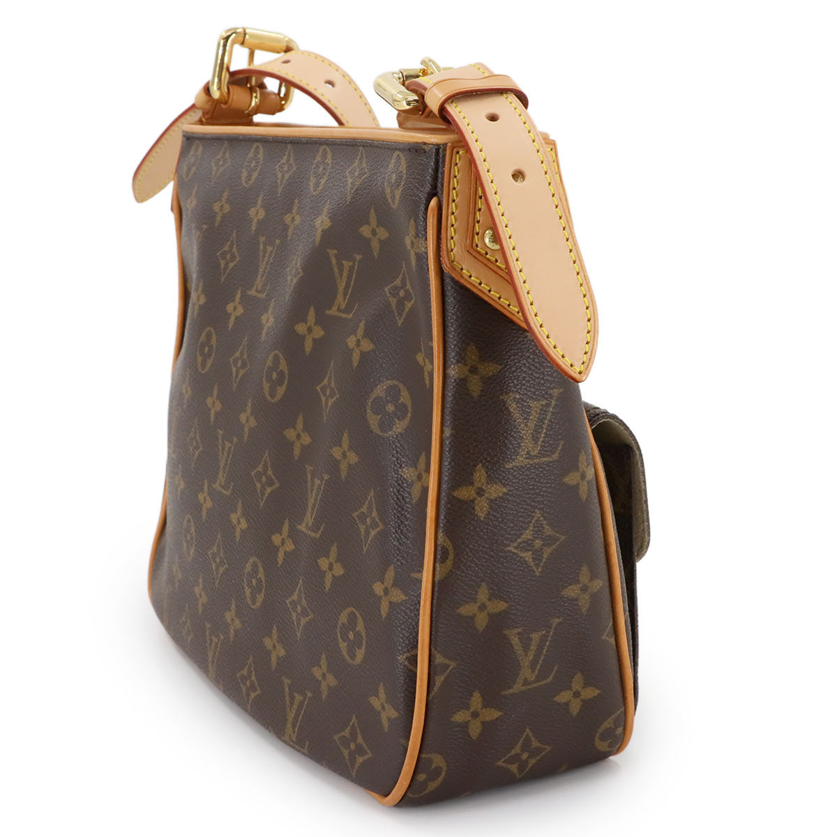 Monogram Hudson GM Shoulder Bag Brown M40045 Purse