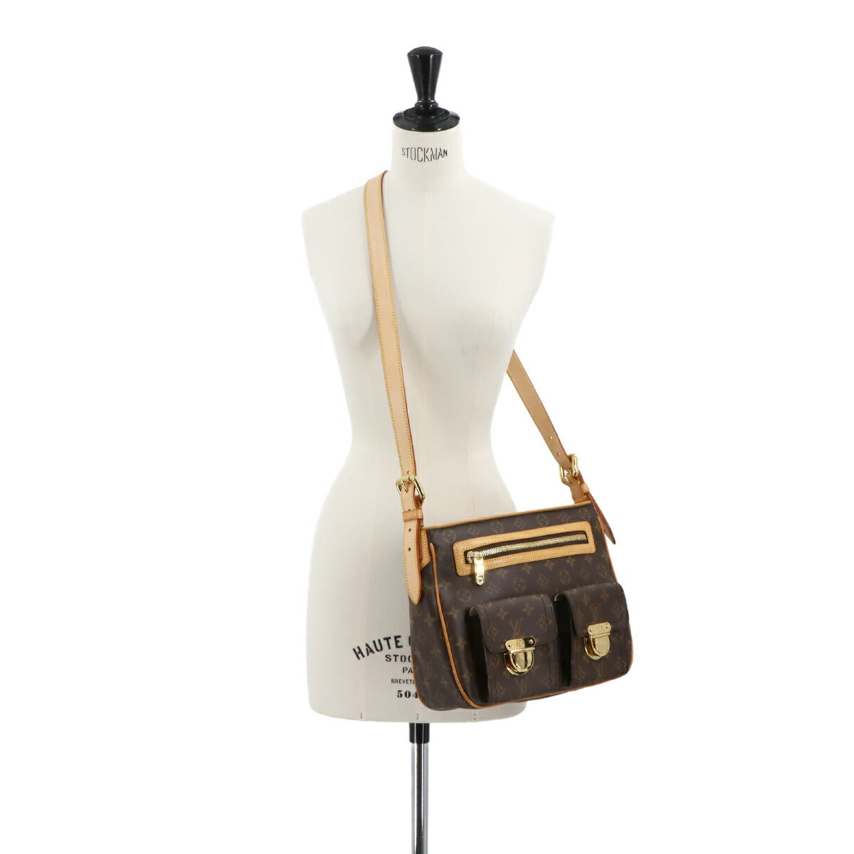 Monogram Hudson GM Shoulder Bag Brown M40045 Purse