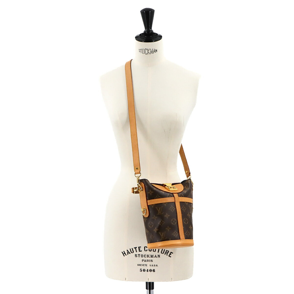 Monogram Duffle Bag Hand Shoulder Bag Brown M43587