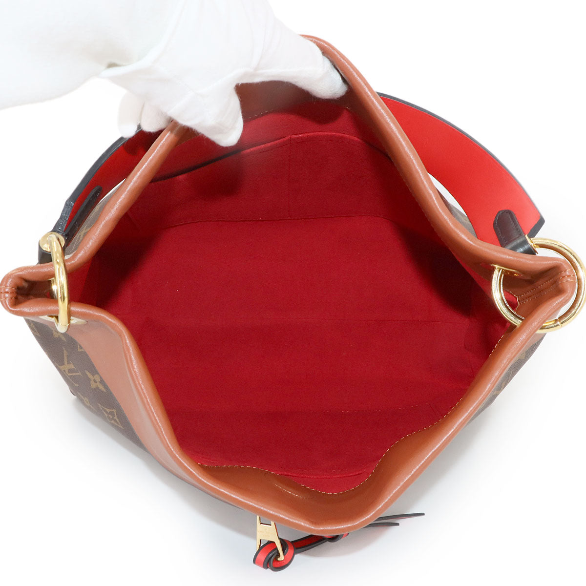 Monogram Tuileries Hobo Shoulder Bag Caramel Brown M43155