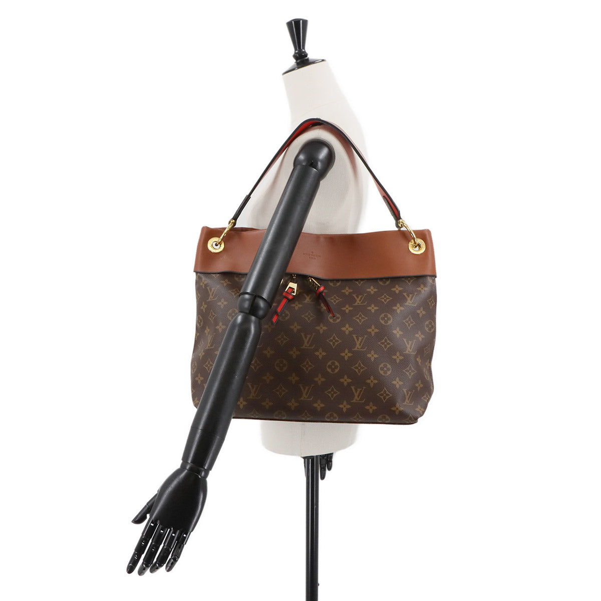 Monogram Tuileries Hobo Shoulder Bag Caramel Brown M43155