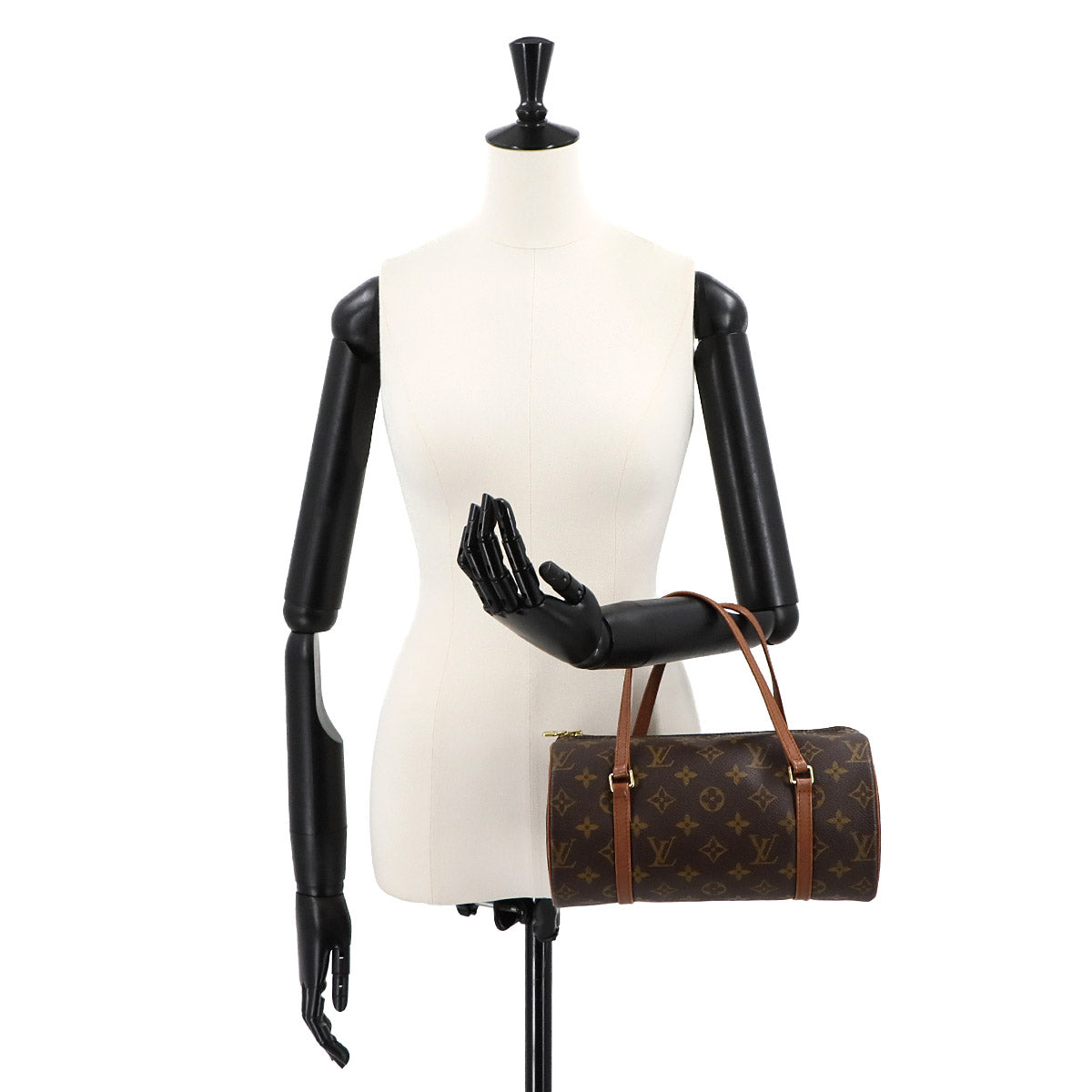 LOUIS VUITTON Monogram Papillon 26 Hand Bag Brown M51366 Purse