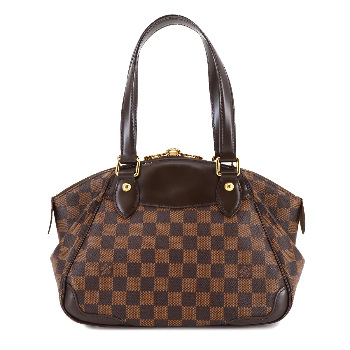 Damier Verona PM Hand Bag Ebene Brown N41117 Purse