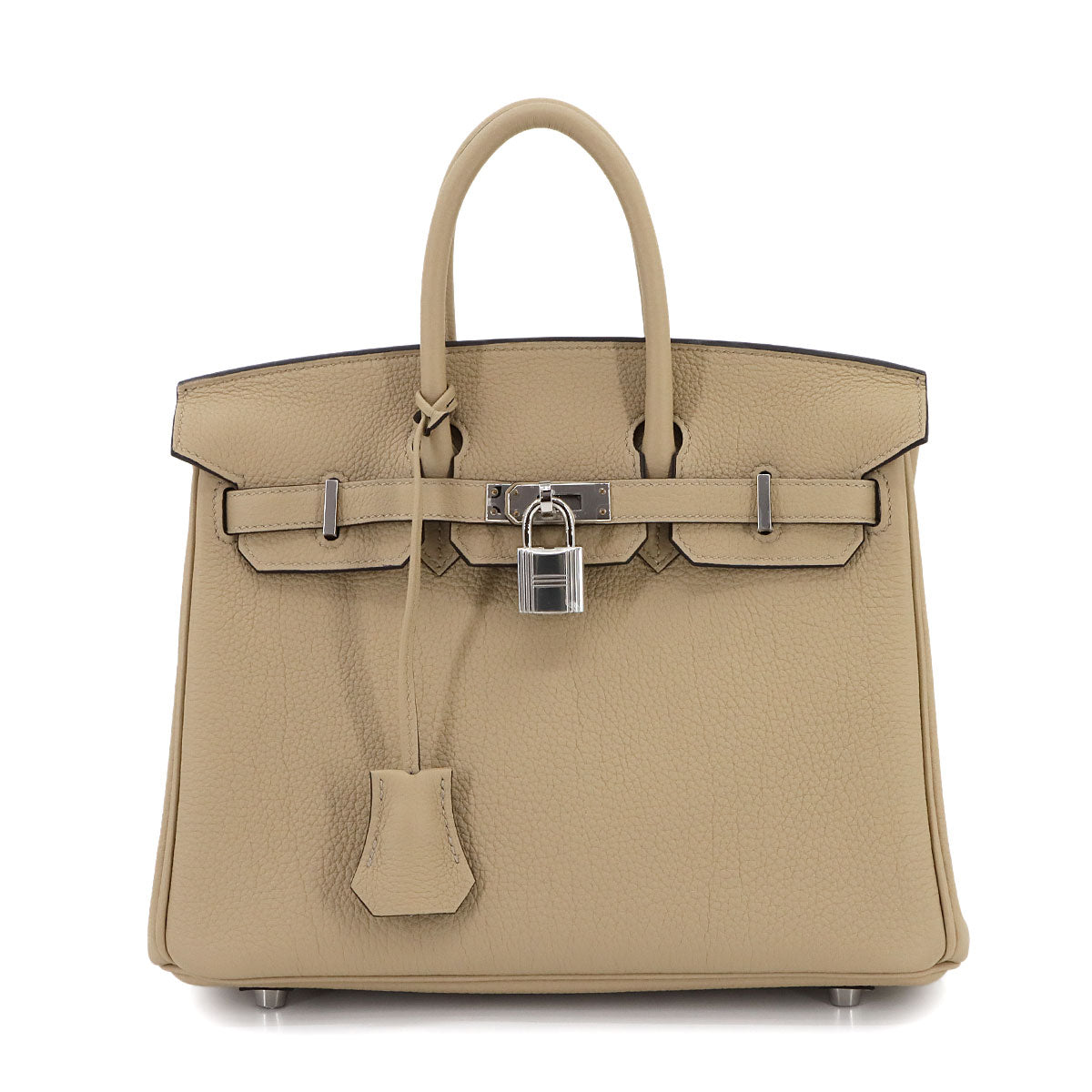 Birkin 25 Veau Togo Trench Hand Bag Purse Beige