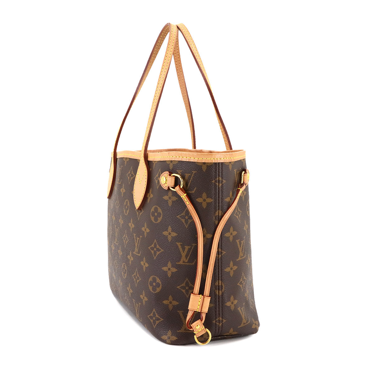 Monogram Neverfull PM Tote Bag Brown Pivoine M41245
