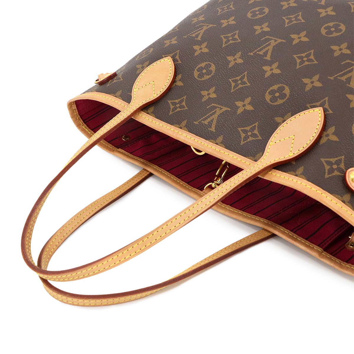 Monogram Neverfull PM Tote Bag Brown Pivoine M41245