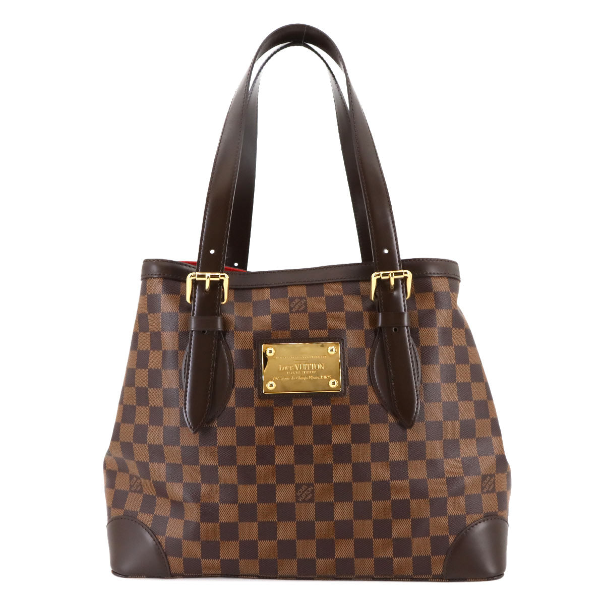 Damier Hampstead MM Tote Bag Ebene Brown N51204 Purse