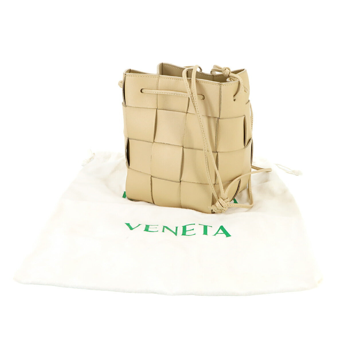 Intrecciato Small Cassette Cross Body Bucket Bag 680218