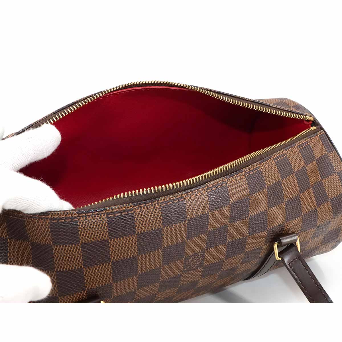 Damier Papillon 30 Hand Bag Ebene N51303 Pouch Purse