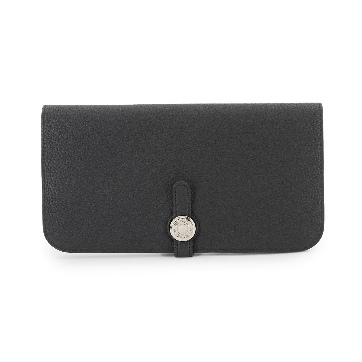 Dogon Long Wallet Togo Black Purse