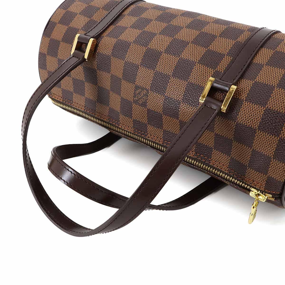 Damier Papillon PM Hand Bag Ebene N51304 Brown Purse