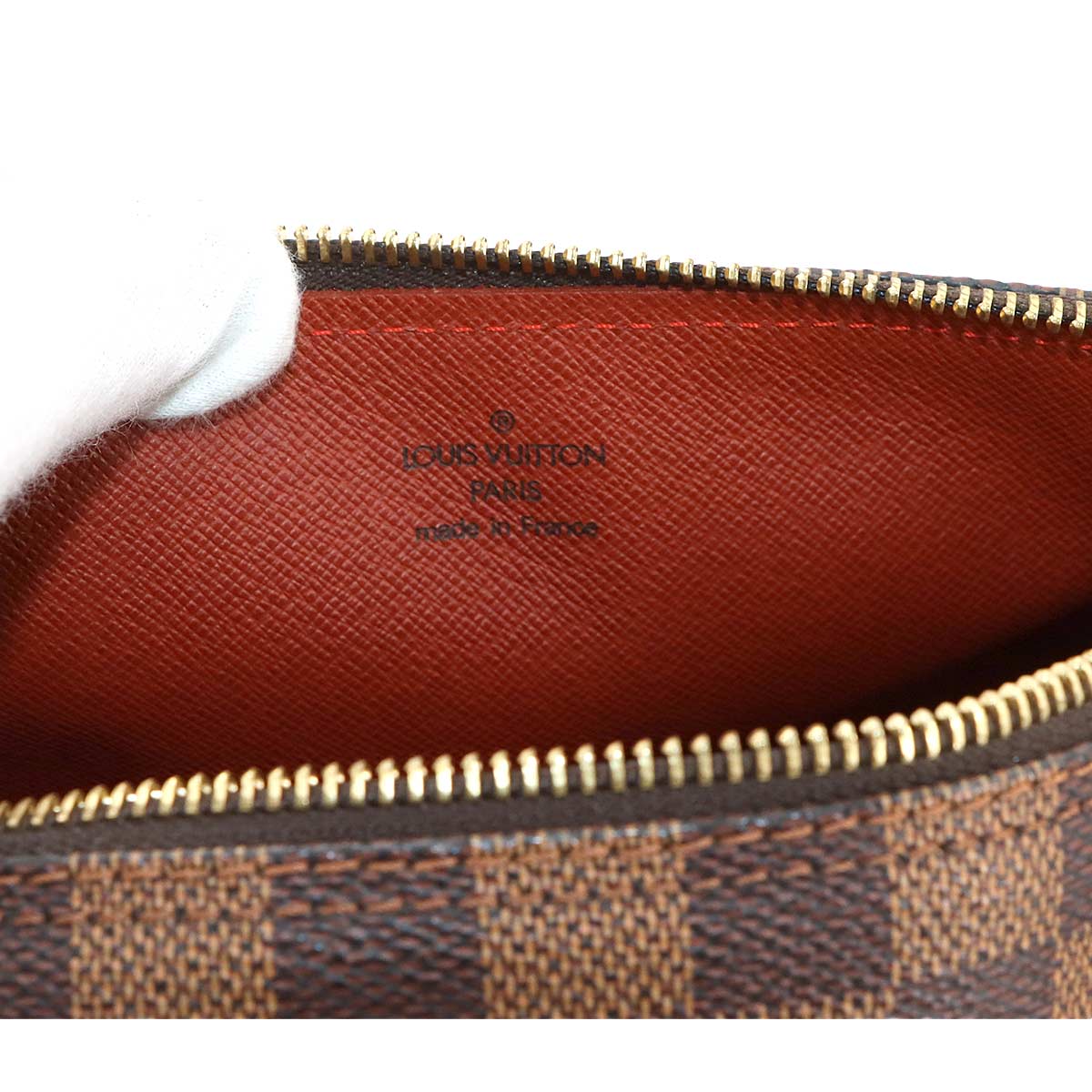 Damier Papillon PM Hand Bag Ebene N51304 Brown Purse