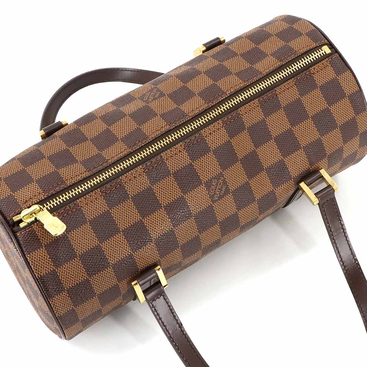 Damier Papillon PM Hand Bag Ebene N51304 Brown Purse