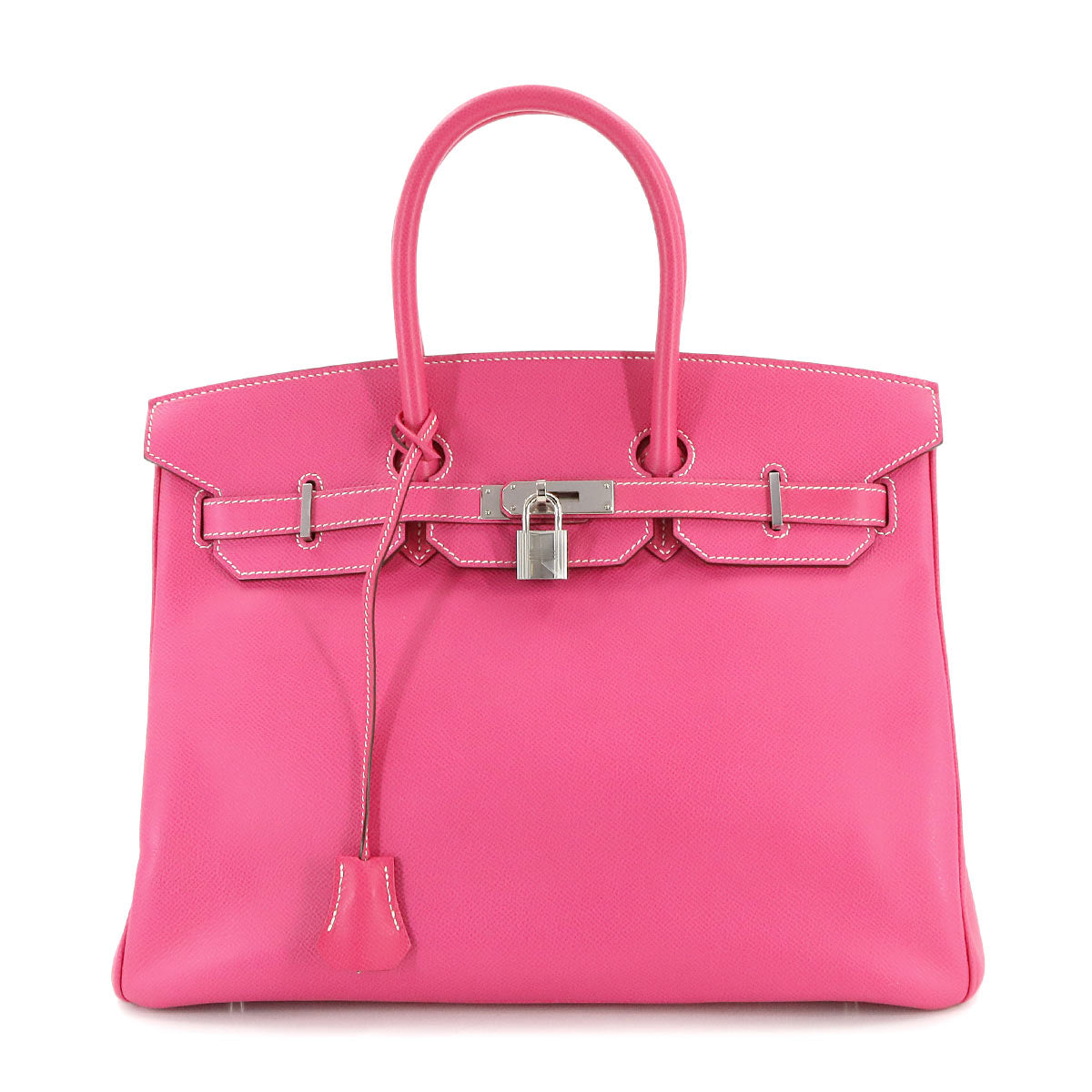 Candy Birkin 35 Epsom Rose Tyrien Ruby Hand Bag Purse Pink