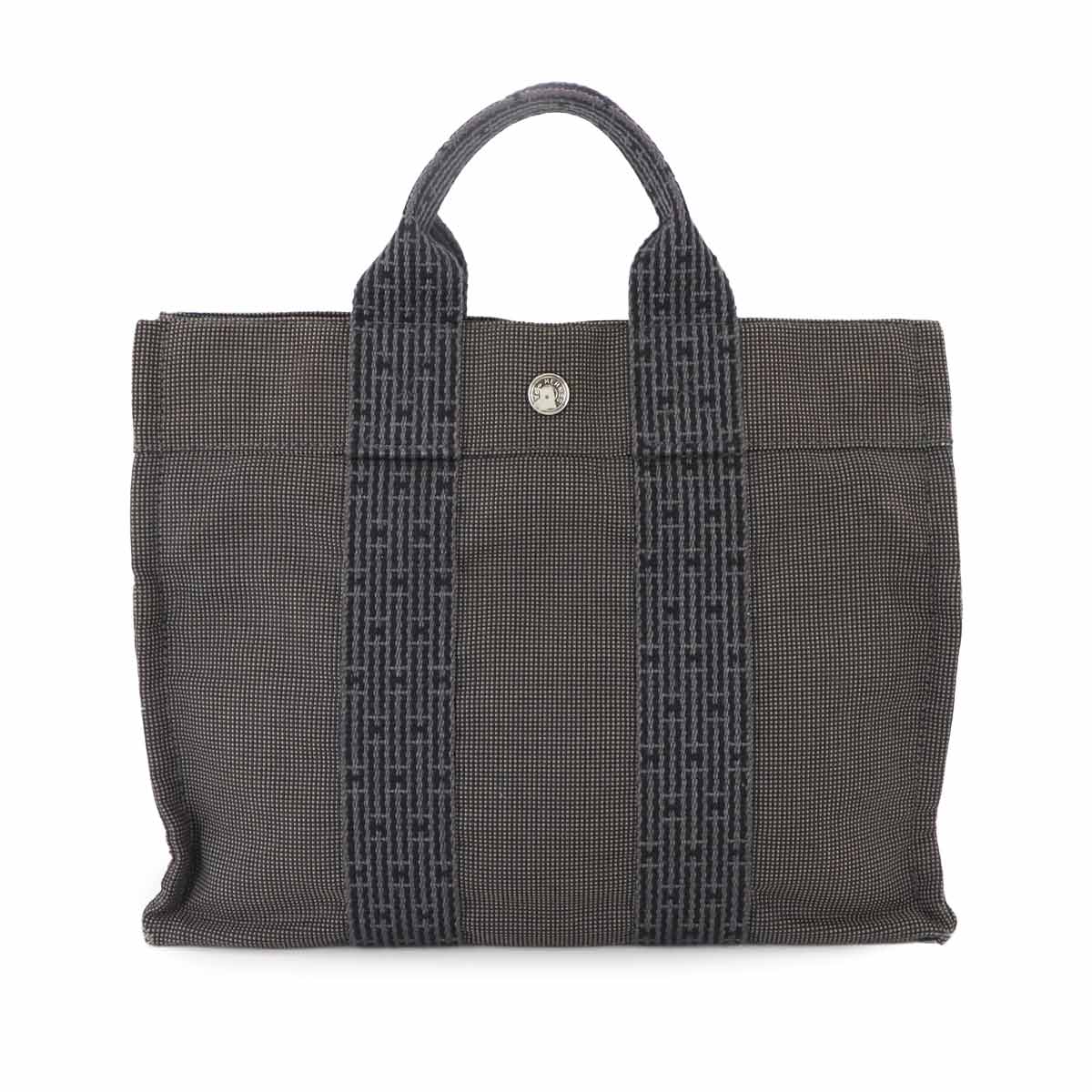Herline tote PM Bag Canvas Gray Unisex Purse