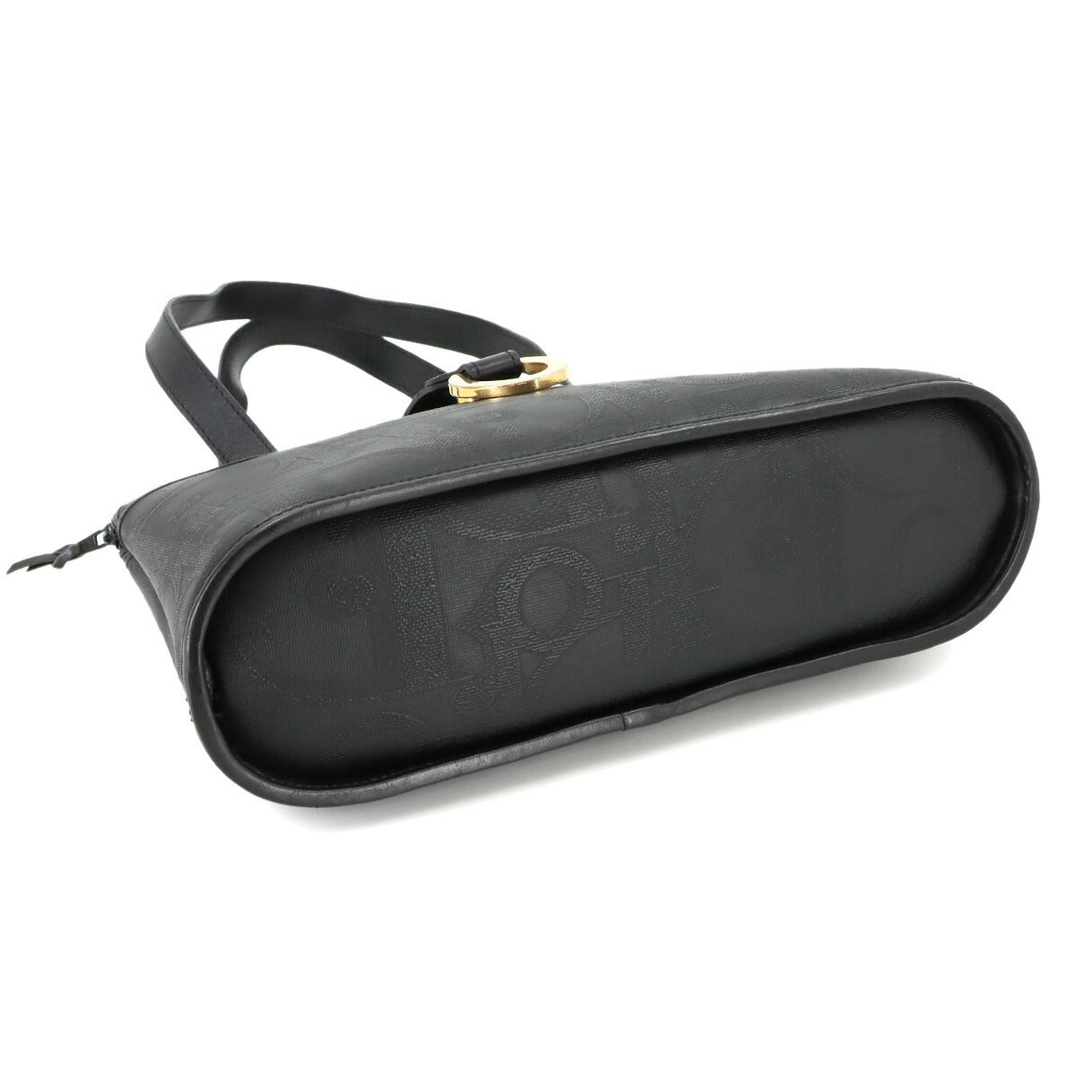 Trotter Hand Bag PVC Leather Black Purse