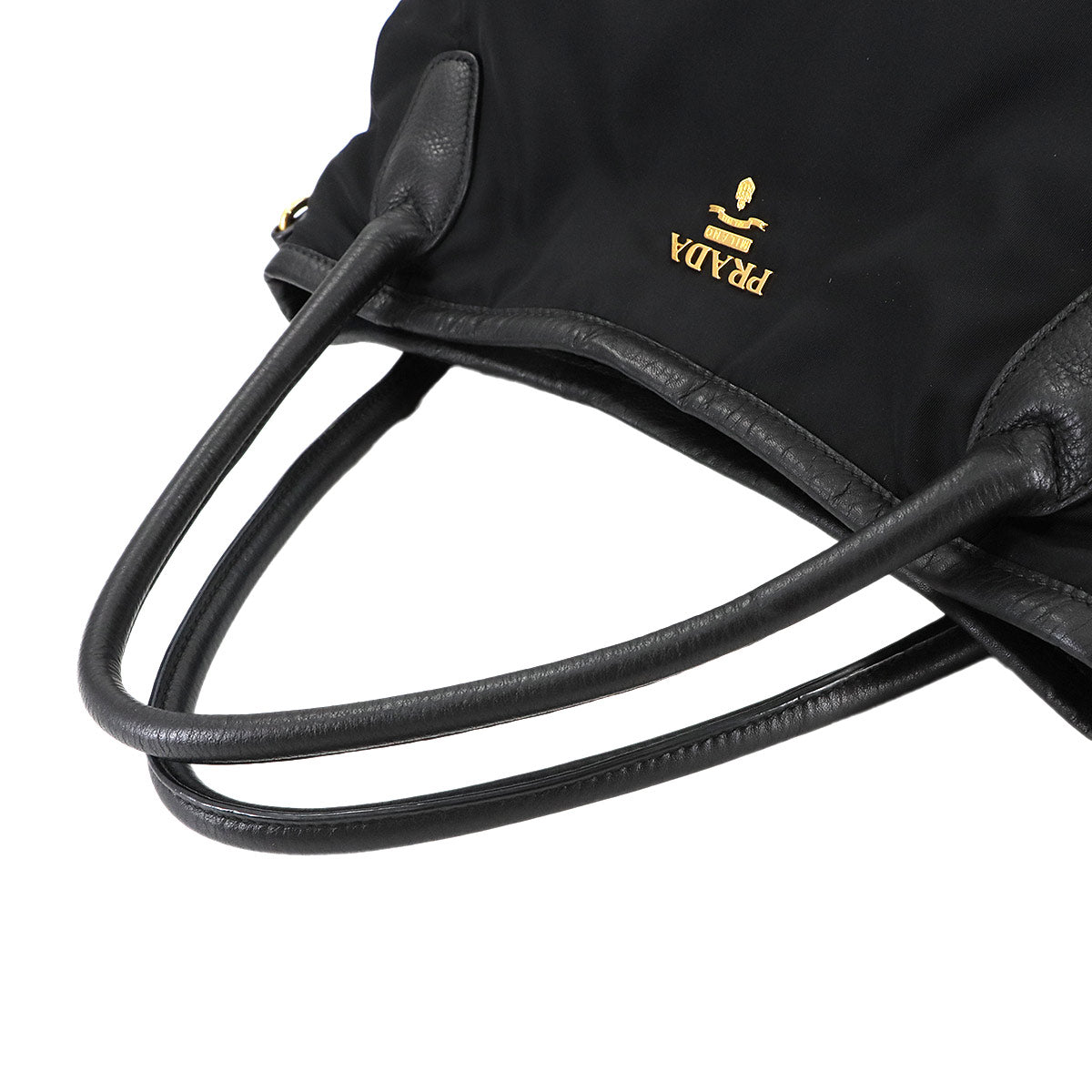 2way Hand Shoulder Bag Nylon Leather Nero Black BR4420 Purse