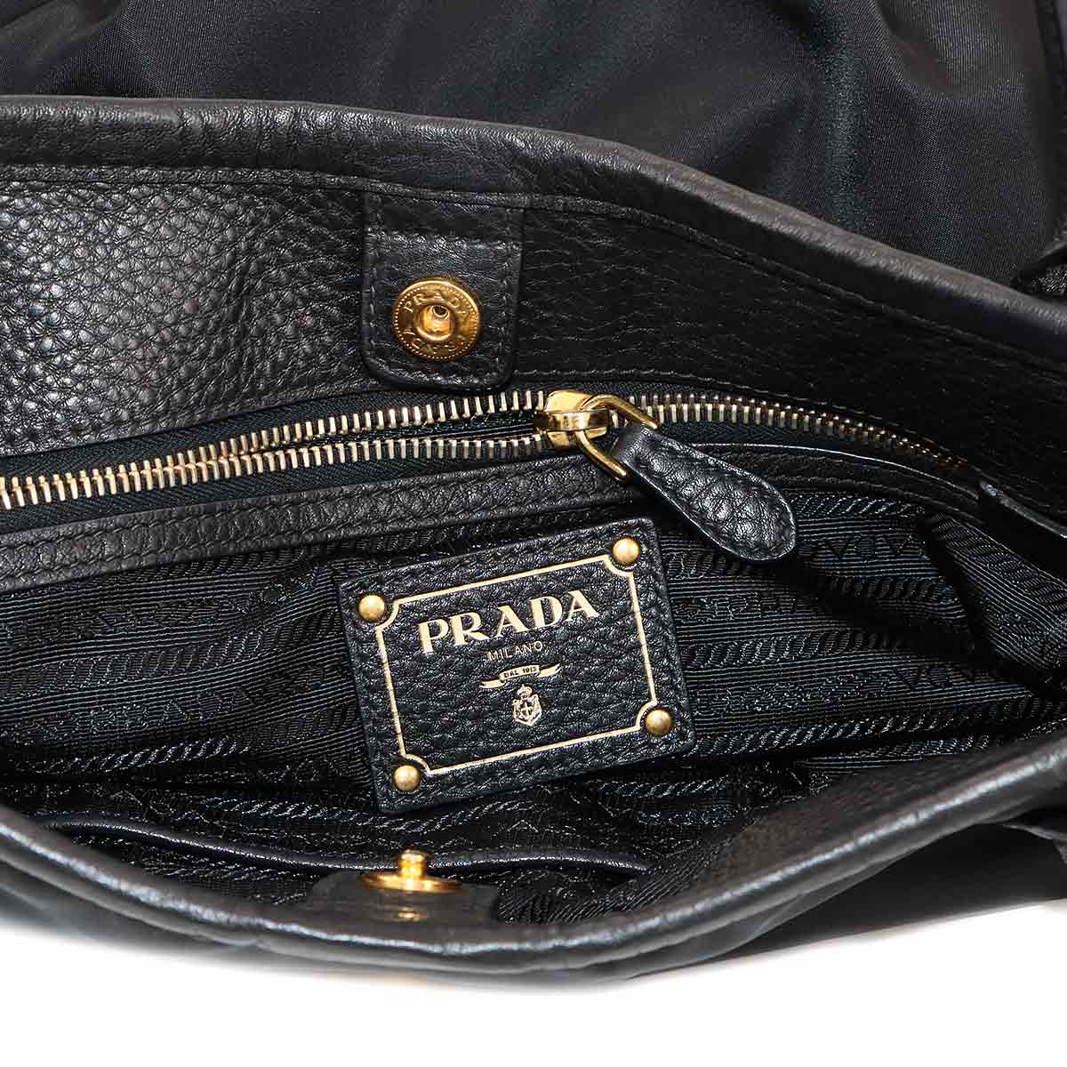 2way Hand Shoulder Bag Nylon Leather Nero Black BR4420 Purse