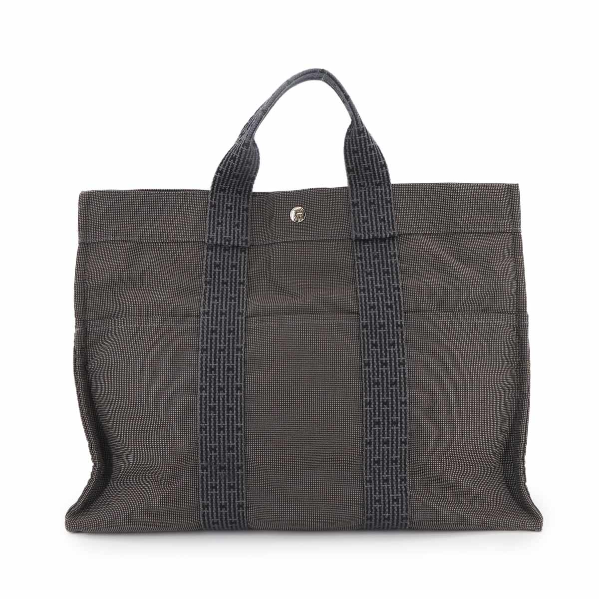 Herline Tote MM Bag Canvas Gray Unisex Purse