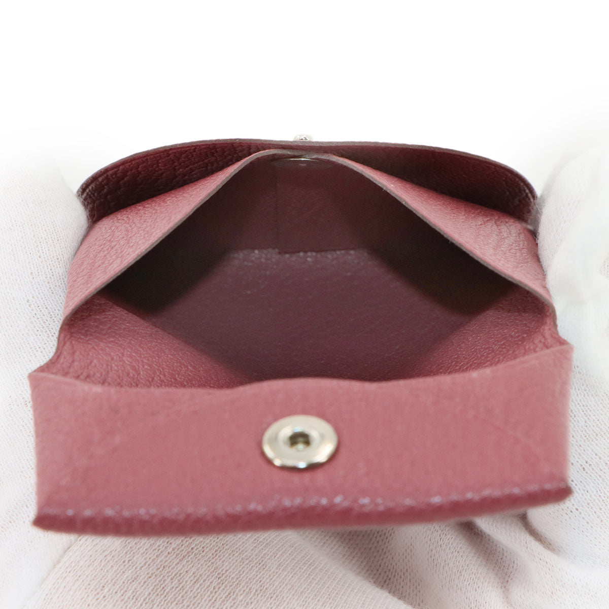 Bastia Coin Case Purse Chevre Rose Wood Bois de Rose
