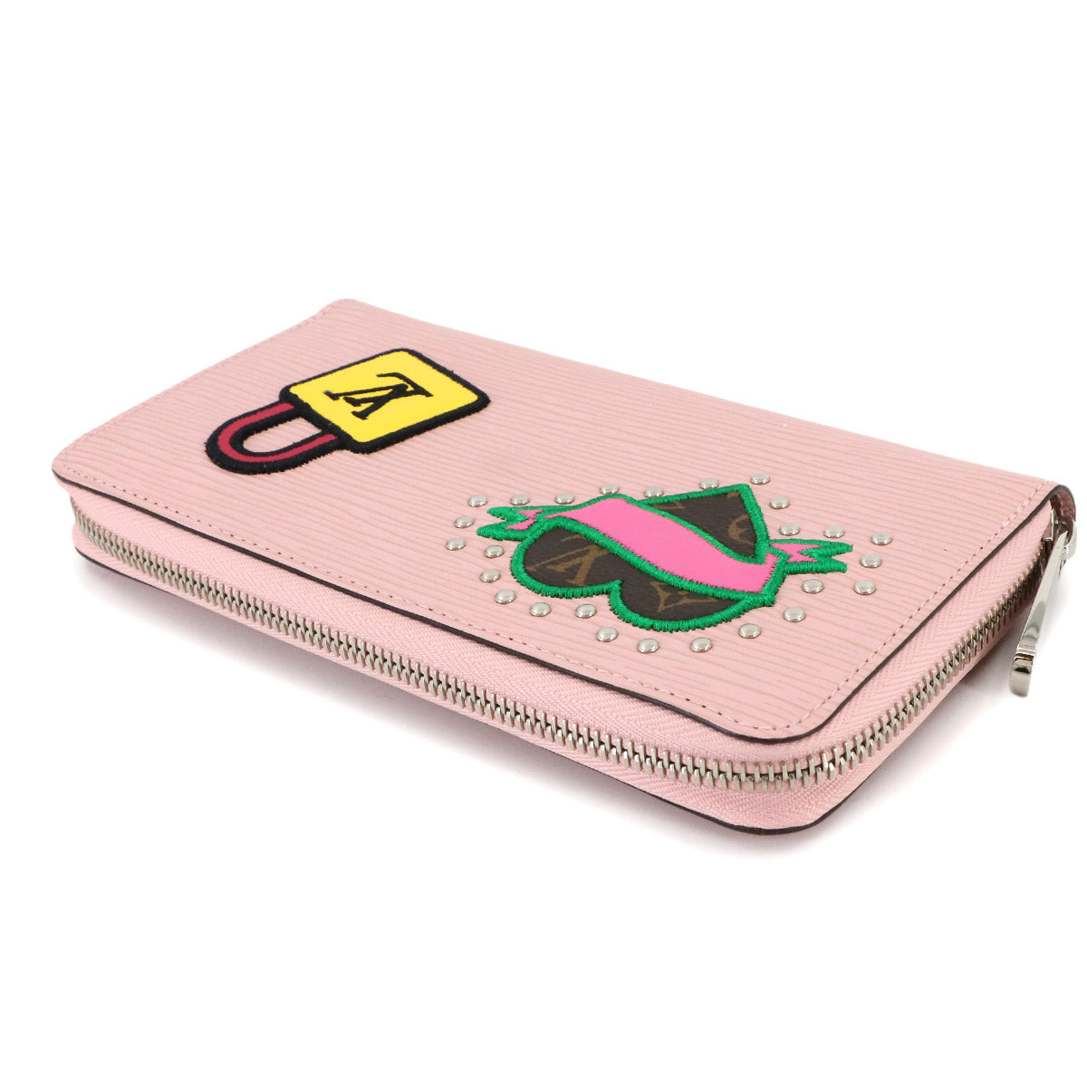 LV Stories Epi Zippy Wallet Leather Rose Ballerine M63377