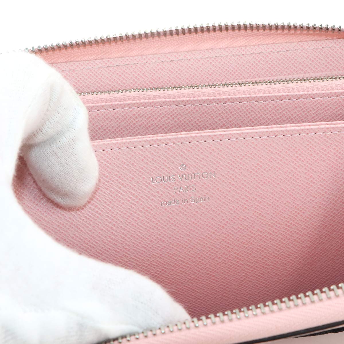 LV Stories Epi Zippy Wallet Leather Rose Ballerine M63377
