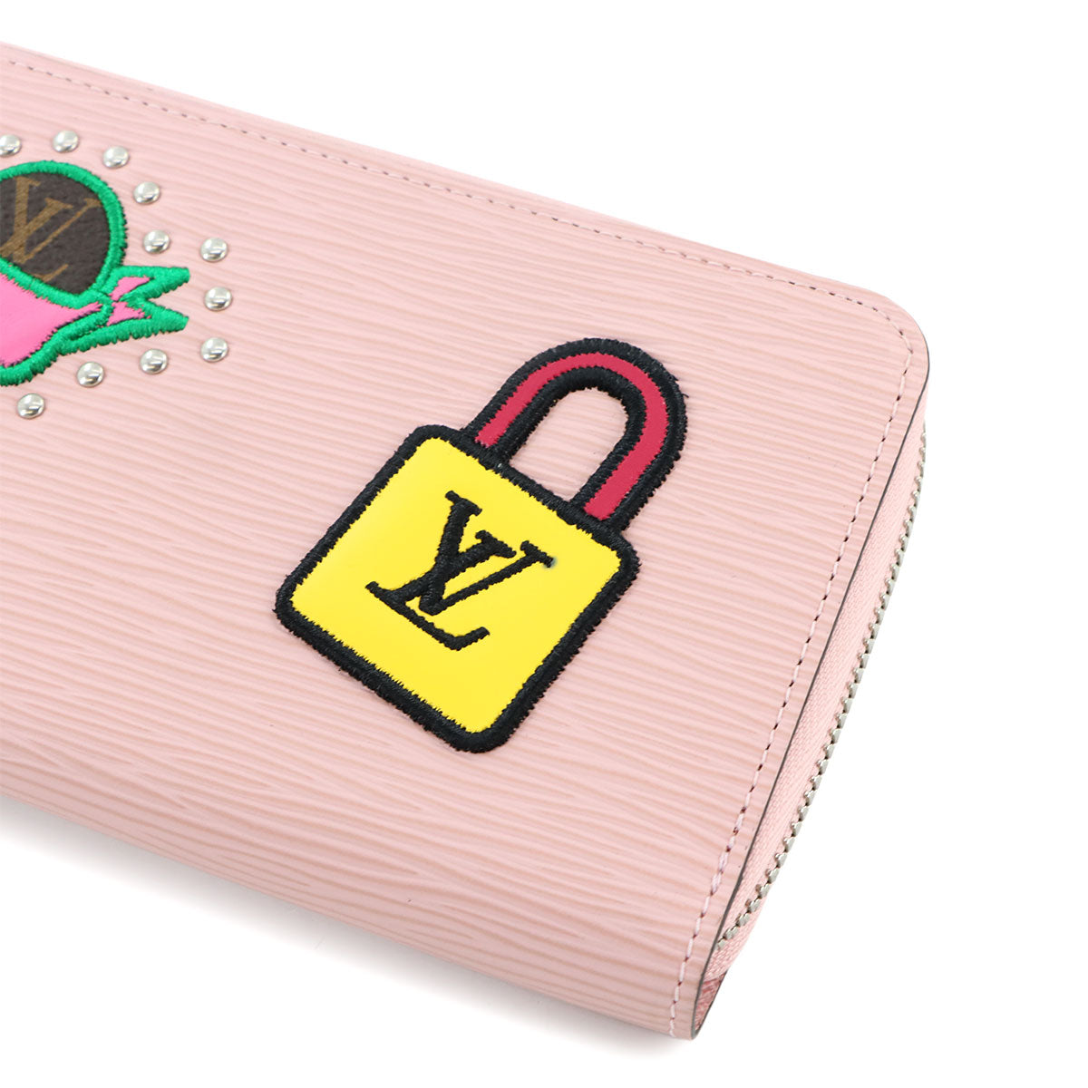 LV Stories Epi Zippy Wallet Leather Rose Ballerine M63377