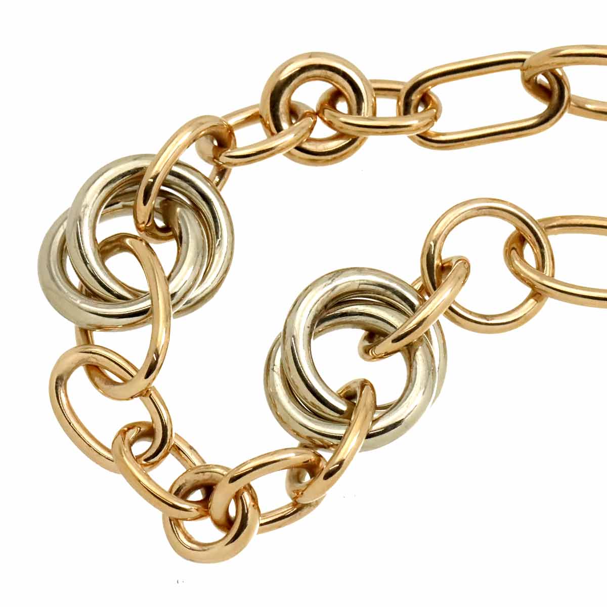 Chain Bracelet 18K PG WG 750