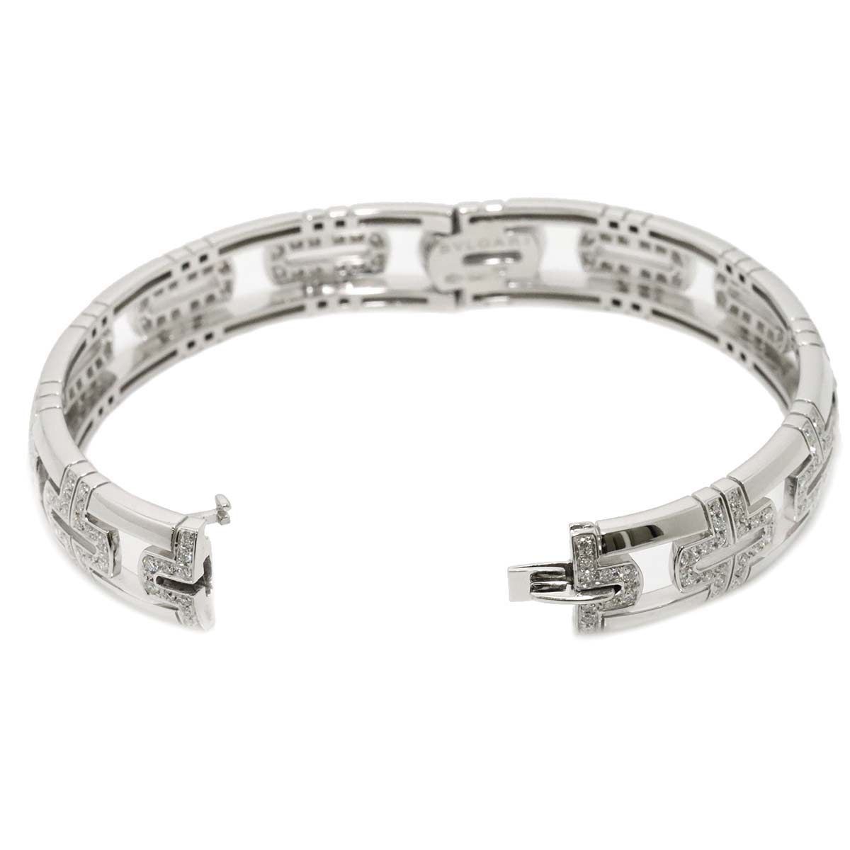 Parentesi Open Diamond Bracelet 18K White Gold 750