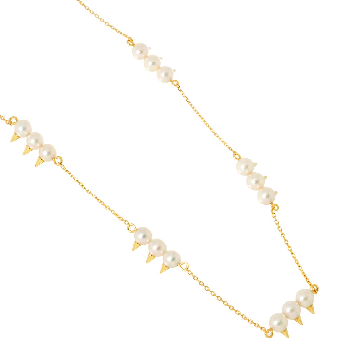 Danger Akoya Pearl 4.5-4.3mm Necklace 18K YG 750