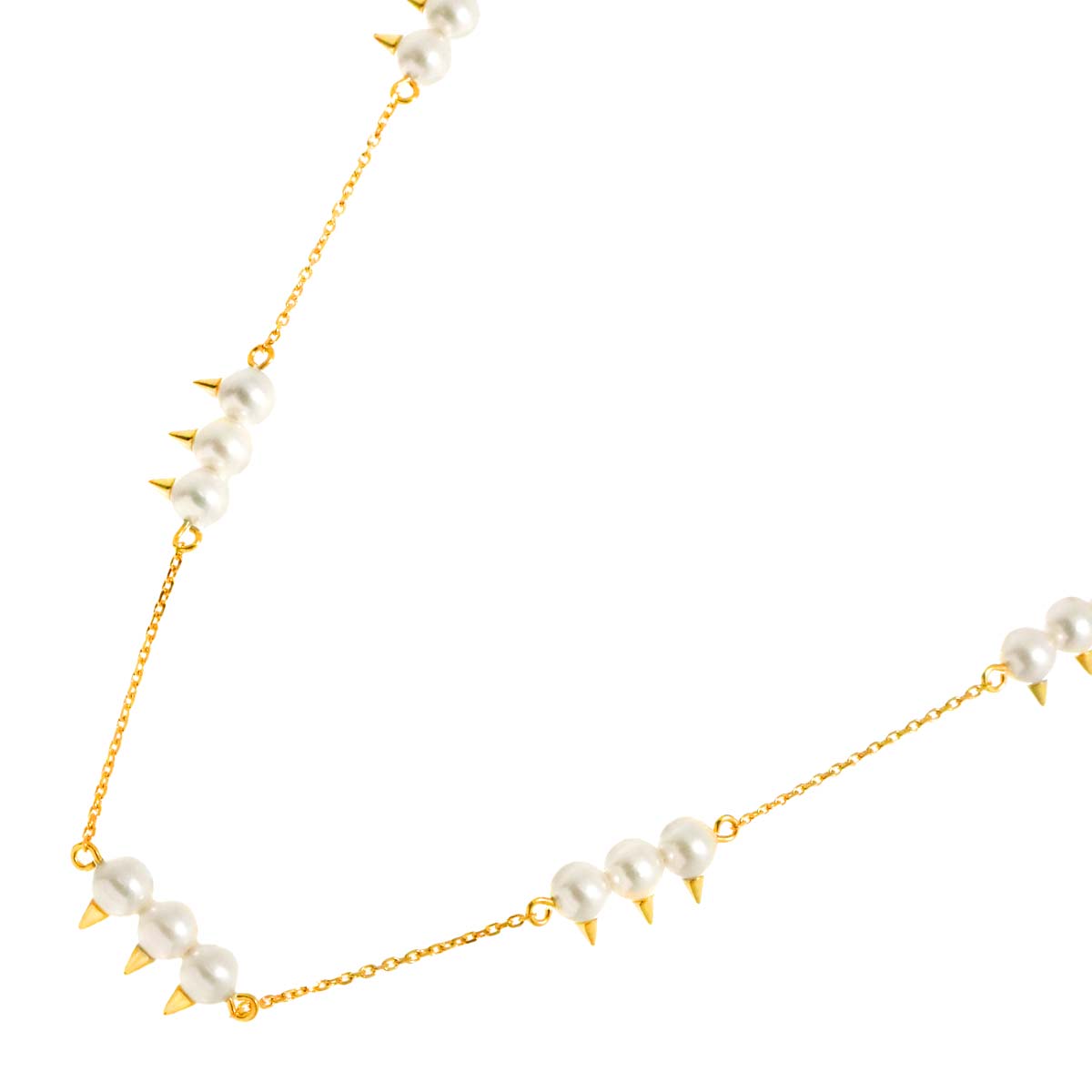 Danger Akoya Pearl 4.5-4.3mm Necklace 18K YG 750