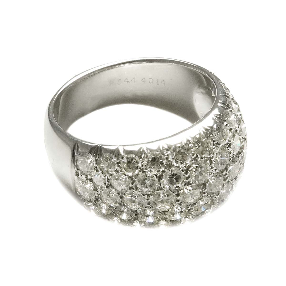 Pave Diamond Ring 18K WG 750 size5.5-5.75(US)