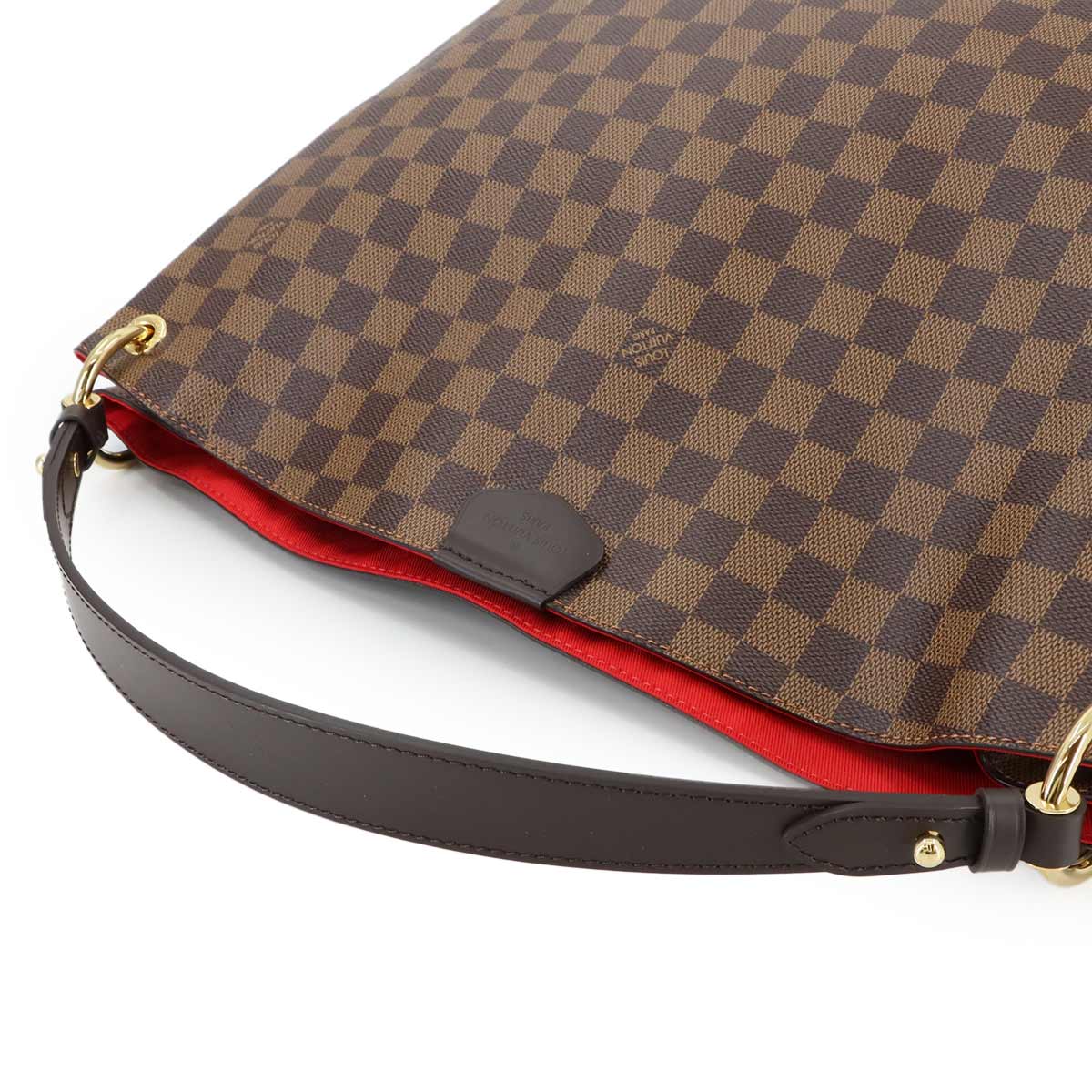 Damier Graceful MM Shoulder Bag Ebene N44045 Purse