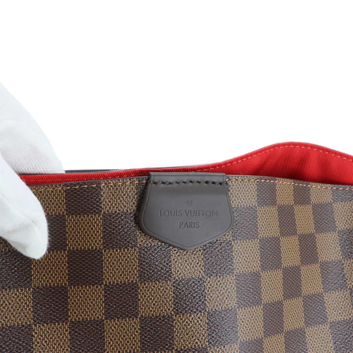 Damier Graceful MM Shoulder Bag Ebene N44045 Purse