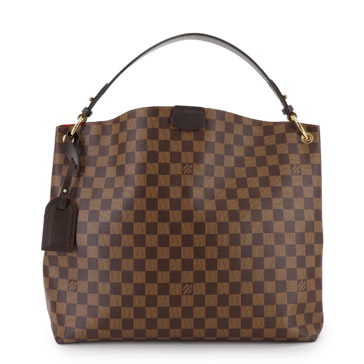 Damier Graceful MM Shoulder Bag Ebene N44045 Purse