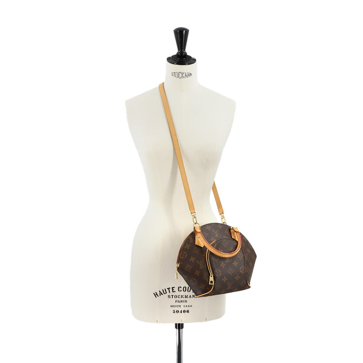 Monogram Ellipse PM Hand Shoulder Bag Brown M46196 Purse